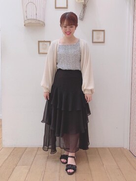 マジェスティックレゴン西宮ガーデンズ店スタッフさん（レディース・155cm）の夏コーディネート