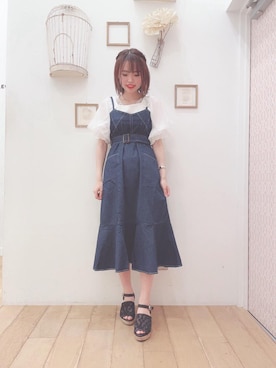 マジェスティックレゴン西宮ガーデンズ店スタッフさん（レディース・155cm）の夏コーディネート
