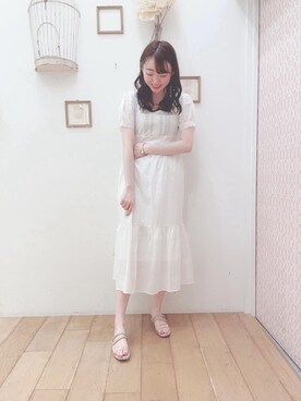 マジェスティックレゴン西宮ガーデンズ店スタッフさん（レディース・164cm）の夏コーディネート