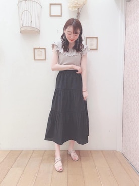 マジェスティックレゴン西宮ガーデンズ店スタッフさん（レディース・164cm）の夏コーディネート