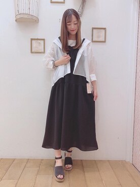 マジェスティックレゴン西宮ガーデンズ店スタッフさん（レディース・153cm）の夏コーディネート