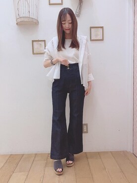 マジェスティックレゴン西宮ガーデンズ店スタッフさん（レディース・153cm）の夏コーディネート