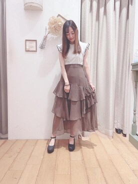 マジェスティックレゴン西宮ガーデンズ店スタッフさん（レディース・153cm）の夏コーディネート