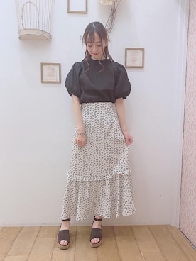 マジェスティックレゴン西宮ガーデンズ店スタッフさん（レディース・153cm）の夏コーディネート