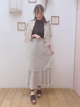 マジェスティックレゴン西宮ガーデンズ店スタッフさん（レディース・153cm）の夏コーディネート