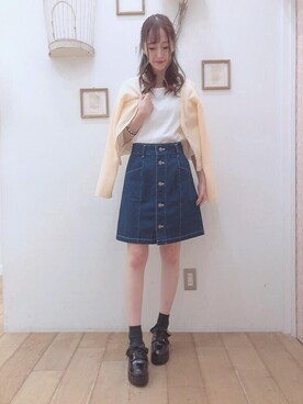「でにむ」｜「アイテム（その他シューズ）」を使った、マジェスティックレゴン西宮ガーデンズ店スタッフさん（レディース・153cm）の夏コーディネート