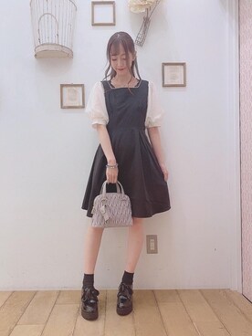 「ミニワンピ」｜マジェスティックレゴン西宮ガーデンズ店スタッフさん（レディース・153cm）の夏コーディネート