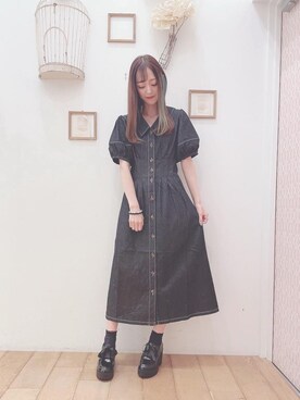 「でにむ」｜「アイテム（その他シューズ）」を使った、マジェスティックレゴン西宮ガーデンズ店スタッフさん（レディース・153cm）の夏コーディネート