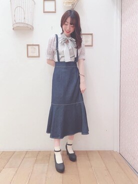 マジェスティックレゴン西宮ガーデンズ店スタッフさん（レディース・164cm）の夏コーディネート