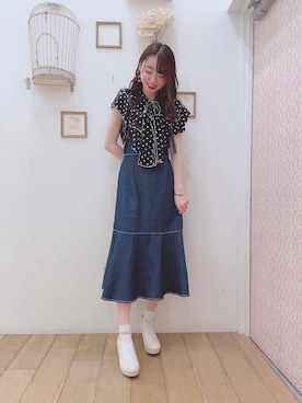 マジェスティックレゴン西宮ガーデンズ店スタッフさん(レディース・164cm)の夏コーディネート