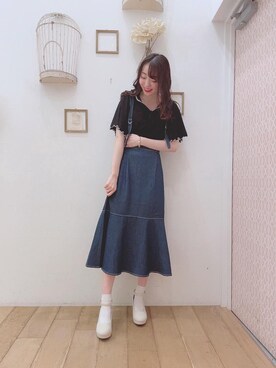 マジェスティックレゴン西宮ガーデンズ店スタッフさん（レディース・164cm）の夏コーディネート