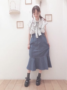 マジェスティックレゴン西宮ガーデンズ店スタッフさん(レディース・153cm)の夏コーディネート