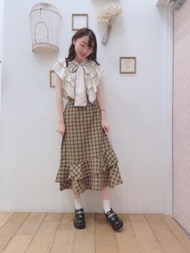 マジェスティックレゴン西宮ガーデンズ店スタッフさん(レディース・164cm)の夏コーディネート