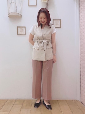 マジェスティックレゴン西宮ガーデンズ店スタッフさん（レディース・158cm）の夏コーディネート