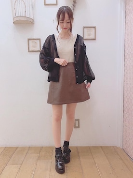 マジェスティックレゴン西宮ガーデンズ店スタッフさん（レディース・153cm）の夏コーディネート