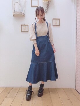 「でにむ」｜「アイテム（その他シューズ）」を使った、マジェスティックレゴン西宮ガーデンズ店スタッフさん（レディース・153cm）の夏コーディネート