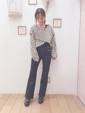 マジェスティックレゴン西宮ガーデンズ店スタッフさん（レディース・153cm）の秋コーディネート