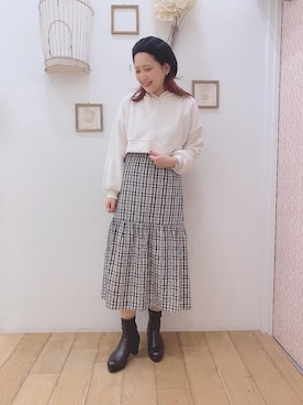 マジェスティックレゴン西宮ガーデンズ店スタッフさん（レディース・158cm）の秋コーディネート