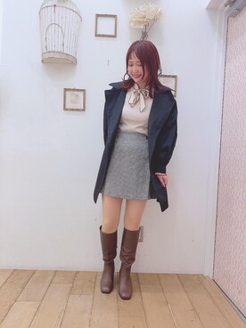 マジェスティックレゴン西宮ガーデンズ店スタッフさん（レディース・158cm）の秋コーディネート