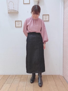 マジェスティックレゴン西宮ガーデンズ店スタッフさん（レディース・155cm）の秋コーディネート