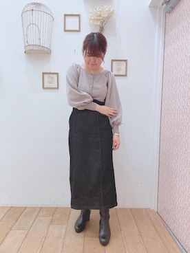 マジェスティックレゴン西宮ガーデンズ店スタッフさん（レディース・155cm）の秋コーディネート