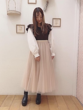 マジェスティックレゴン西宮ガーデンズ店スタッフさん(レディース・153cm)の秋コーディネート