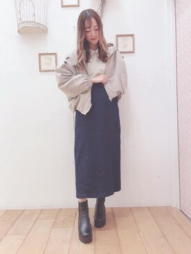 マジェスティックレゴン西宮ガーデンズ店スタッフさん（レディース・153cm）の秋コーディネート