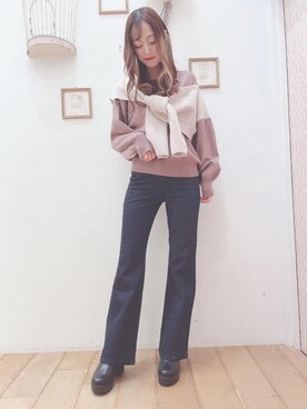 マジェスティックレゴン西宮ガーデンズ店スタッフさん（レディース・153cm）の秋コーディネート