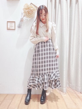 マジェスティックレゴン西宮ガーデンズ店スタッフさん（レディース・153cm）の秋コーディネート