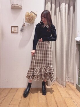 マジェスティックレゴン西宮ガーデンズ店スタッフさん（レディース・164cm）の秋コーディネート