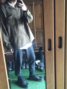 「アイテム（バングル/リストバンド）」を使った、takashiさん（メンズ・170cm・20代）の冬コーディネート