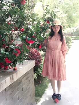 「ZARA KIDSのアイテム（バレエシューズ、その他）」を使った、滚滚さん（レディース・162cm）の夏コーディネート