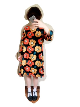 「ロングピアス」｜雨 音 。さん（レディース・157cm）の冬コーディネート