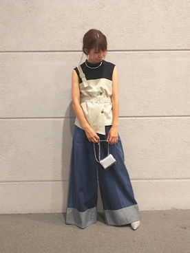 「トレンチ風」｜ねずさん（レディース・163cm）の秋コーディネート