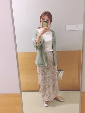 「A part by（アパートバイ）のアイテム（ノーカラージャケット）」を使った、ねずさん（レディース・163cm）の冬コーディネート