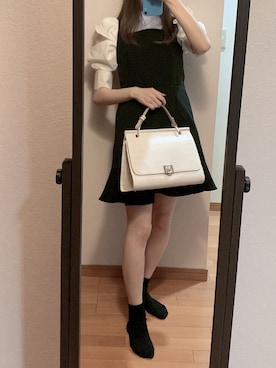「NICE CLAUP（ナイスクラップ）のアイテム（ワンピース/ドレス）」を使った、もさん（レディース・157cm）の春コーディネート