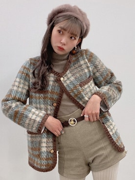 「UNIQLO（ユニクロ）のエクストラファインメリノリブタートルネックセーター（長袖）（ニット/セーター）」を使った、mimさん（レディース・157cm）の冬コーディネート