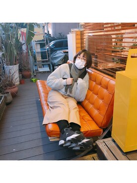 「風邪っぴき」｜活泼大头鬼要收心さん（レディース・168cm）の冬コーディネート
