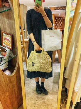 「基础款」｜「アイテム（アクセサリー）」を使った、活泼大头鬼要收心さん（レディース・168cm）の夏コーディネート