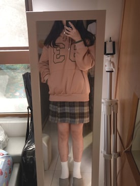 「帽T」｜JZOさん（レディース・165cm）の秋コーディネート