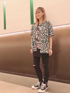 「ロック」｜Yukaさん（レディース・155cm）の夏コーディネート
