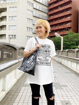 「でにむ」｜「アイテム（雑貨/ホビー）」を使った、Yukaさん（レディース・155cm）の夏コーディネート