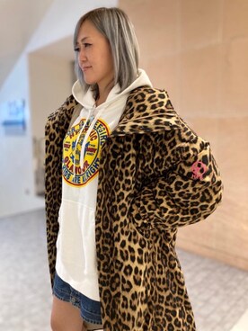 「ﾋﾞｯｸﾞｼﾙｴｯﾄ」｜「アイテム（その他アウター）」を使った、Yukaさん（レディース・155cm）の秋コーディネート