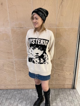 「でにむ」｜「アイテム（ニットキャップ/ビーニー）」を使った、Yukaさん（レディース・155cm）の冬コーディネート