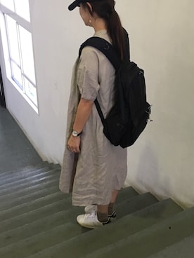 「MICKEY MOUSE（ミッキーマウス）のアイテム（腕時計）」を使った、aya _sunaさん（レディース・164cm）の秋コーディネート