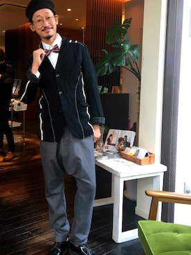 「ATTACHMENT（アタッチメント）のアイテム」を使った、KITA3さん（メンズ・173cm）の冬コーディネート