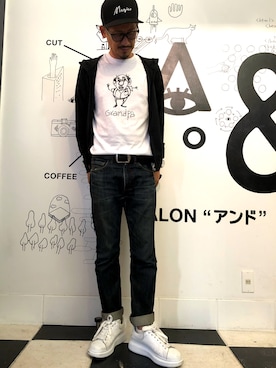 「Alexander McQueen（アレキサンダーマックイーン）のアイテム」を使った、KITA3さん（メンズ・173cm）の夏コーディネート