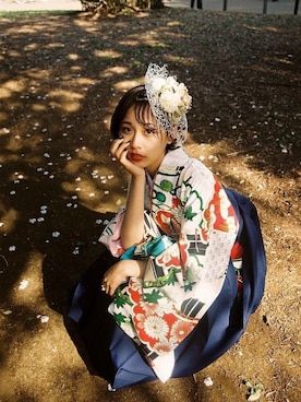 卒業袴 の人気ファッションコーディネート 髪型 ショートヘアー Wear