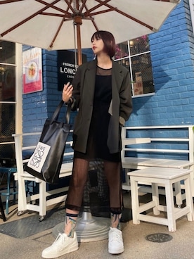「CLANE（クラネ）のアイテム（ジャケット/アウター）」を使った、千 Senさん（レディース・163cm）の春コーディネート