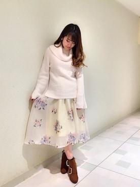 「アイテム（その他シューズ）」を使った、Ayaka Hishizakiさん（レディース・158cm・20代）の冬コーディネート